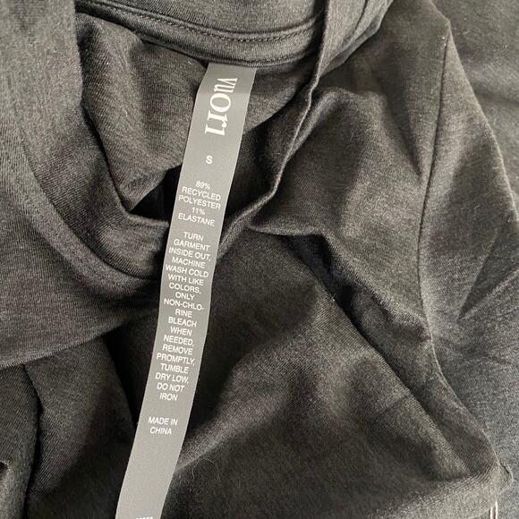 NWT Vuori Halo Essential Dress Black Gray Stretch DreamKnit Mini S - Picture 5 of 5